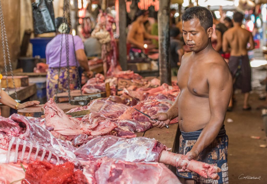 Marché de Moulmein - Etat Môn