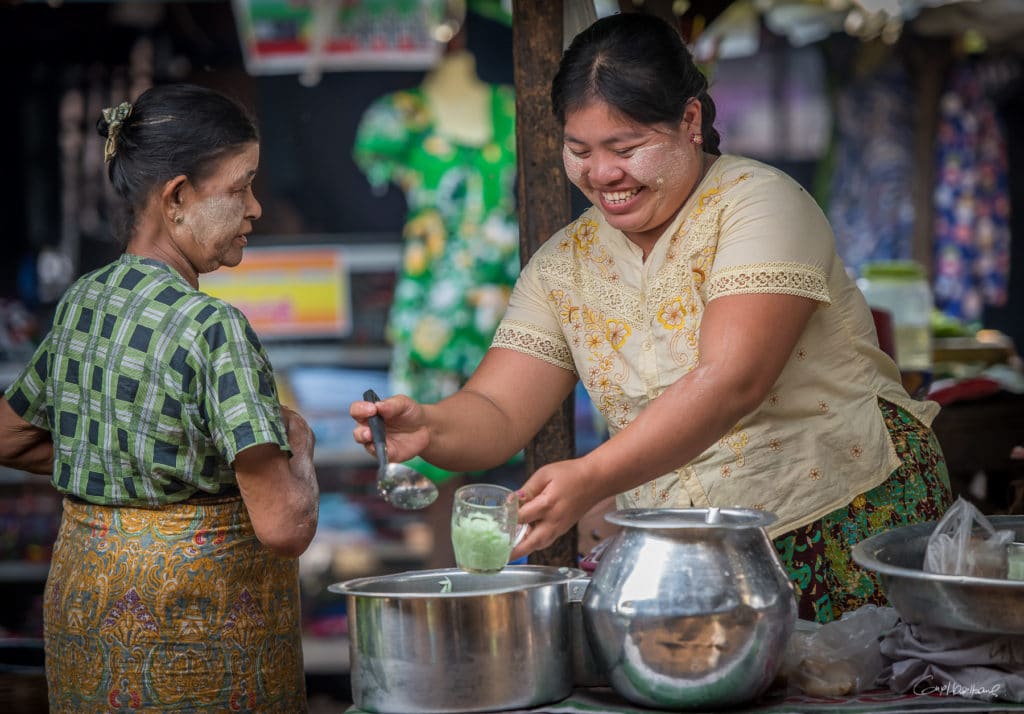 Marché de Moulmein - Etat Môn