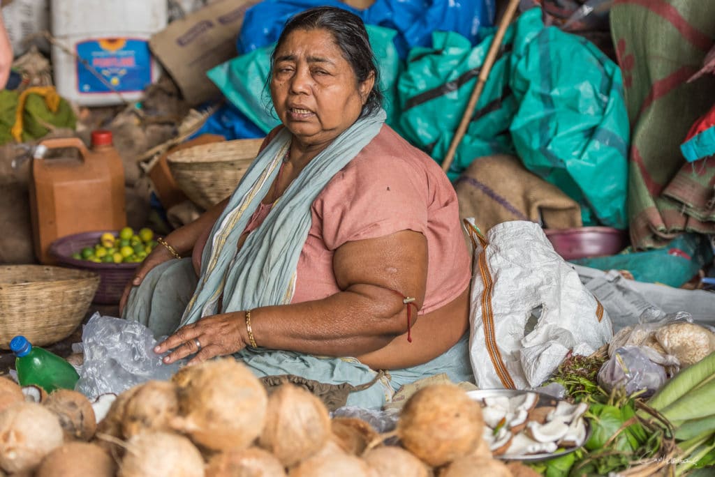 Flower market Calcutta Inde