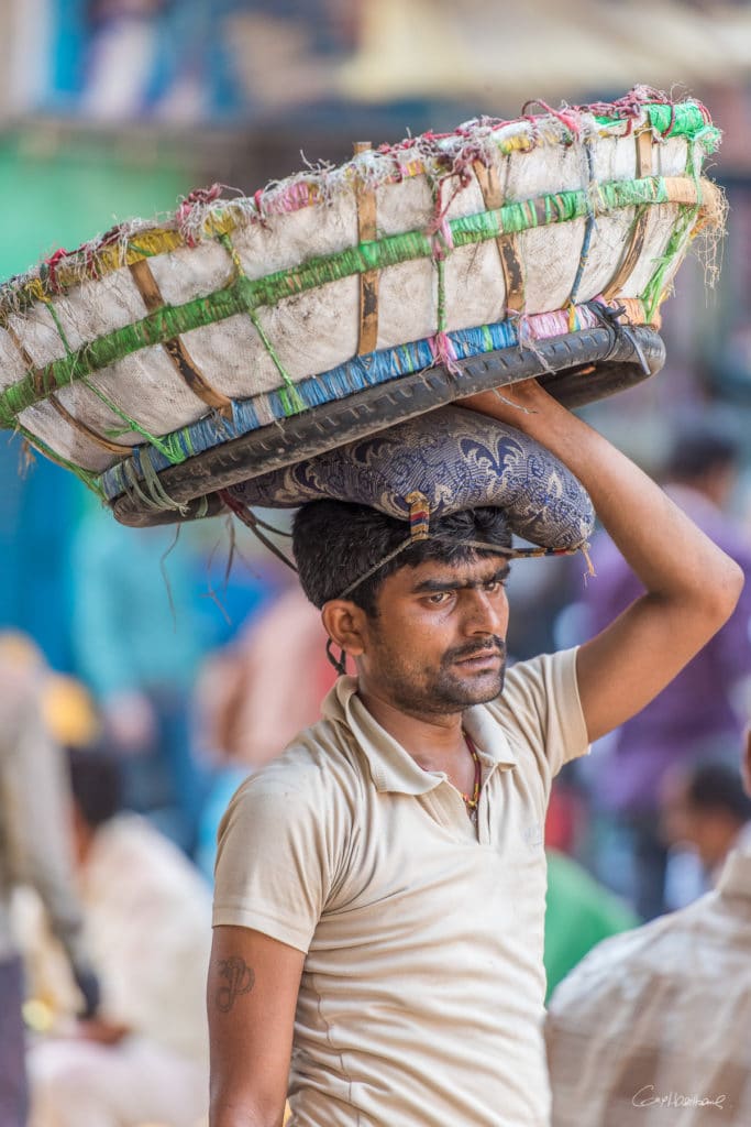 Porteur Mechua Market Calcutta Inde