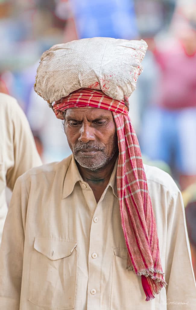 Porteur Mechua Market Calcutta Inde