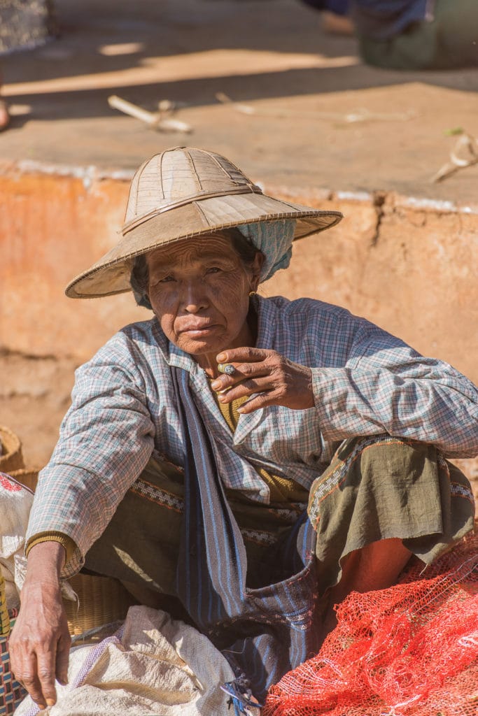 Marché de Heho près du Lac Inle