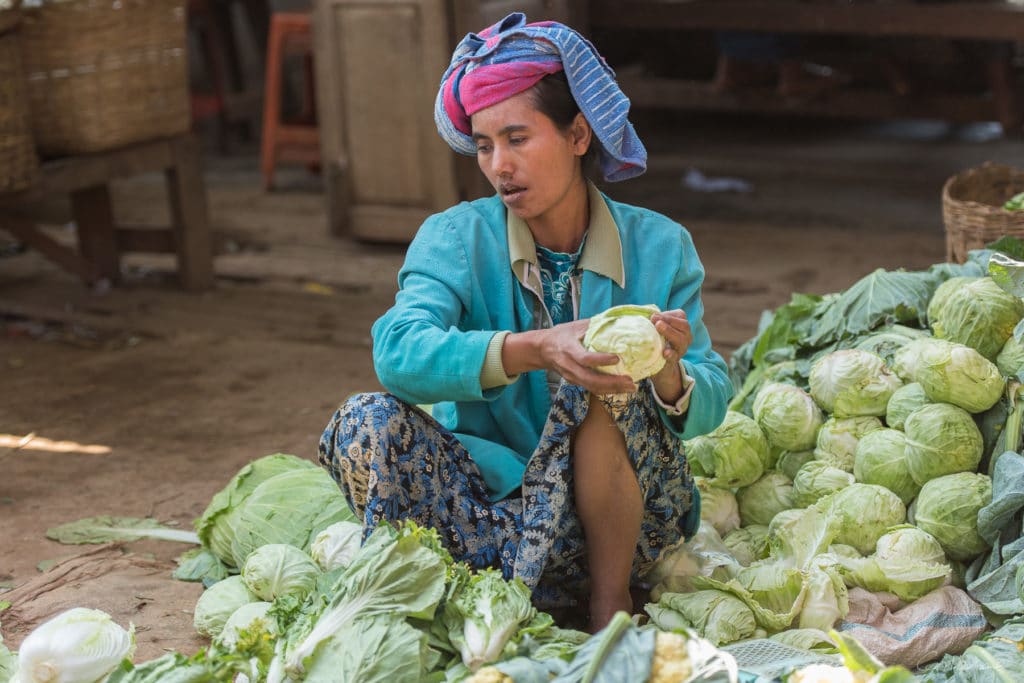Marché de Heho près du Lac Inle